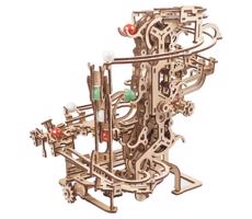 Ugears 3D dřevěné mechanické puzzle Kuličková dráha řetězová