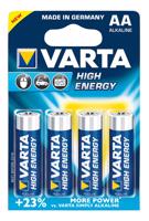 Varta baterie alkalická 1,5V AA High Energy 4906 LR6/4BL