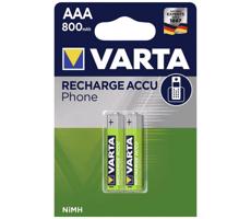 Varta Varta 58398 - 2 ks Nabíjecí baterie PHONE ACCU AAA NiMH/800mAh/1,2V