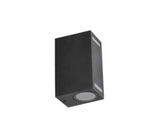 Venkovní nástěnné svítidlo QUERK 2xGU10/35W/230V IP54 15 cm černá