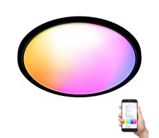 WiZ WiZ - LED RGB Stmívatelné stropní svítidlo SUPERSLIM LED/22W/230V Wi-Fi černá