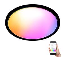 WiZ WiZ - LED RGB Stmívatelné stropní svítidlo SUPERSLIM LED/32W/230V Wi-Fi černá