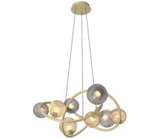 Wofi Wofi 7015-804 - LED Lustr na lanku METZ 8xG9/3,5W/230V zlatá/šedá