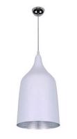 Závěsné svítidlo AZzardo Fabio M white/silver AZ0300 E27 1x60W IP20 20cm bílo-stříbrné