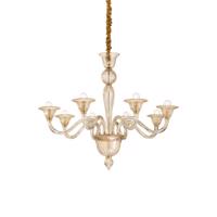 Závěsné svítidlo Ideal Lux Brigitta SP8 ambra 199412 E14 8x40W 89cm oranžové