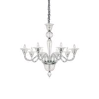 Závěsné svítidlo Ideal Lux Brigitta SP8 transparente 199382 E14 8x40W 89cm čiré Čirá