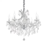 Závěsné svítidlo Ideal Lux Napoleon SP8 cromo 167244 E14 8x40W 67cm chromové